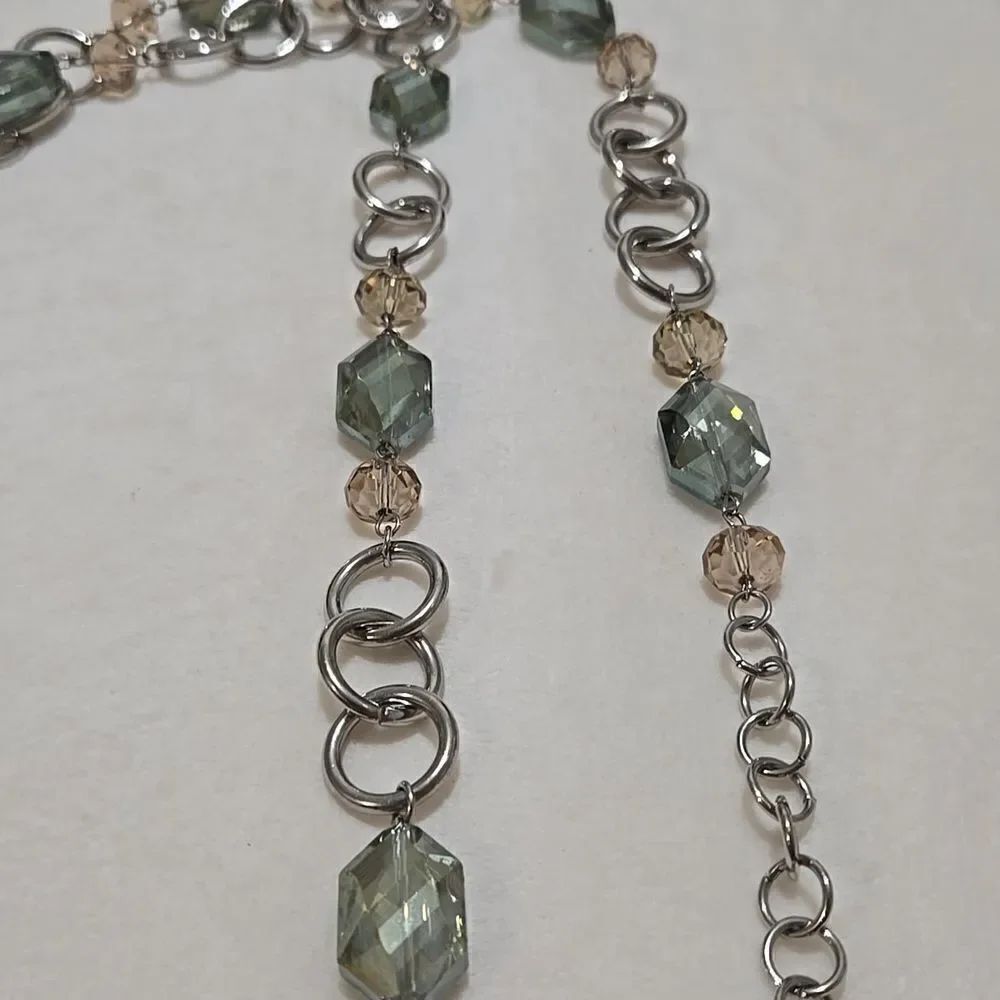 Beautiful Beaded Silver Cookie Lee Necklace - Picture 5 of 5